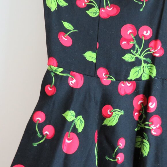 PINUP COUTURE Heidi Black Cherry Swing Dress 50s Rockabilly Retro - Size S NWT - Picture 7 of 15